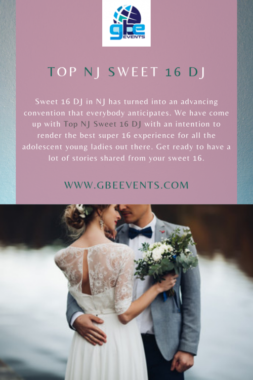 With GBE Events, you can have an enduring experience with your companions while venturing your feet up in moving and shaking throughout the night at sweet 16 DJ gatherings. If you are hunting for the Top NJ Sweet 16 DJ organization, at that point go no place and imprint your route directly to GBE.

https://www.gbeevents.com/sweet-sixteens