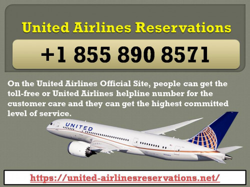 On booking United Airlines Flights ticket, you can easily get an option of doing any change in the United airlines ticket either by the online or offline medium. All these details are provided on the United Airlines Official Website. Also, you can simply Call United Airlines Reservations Phone Number +1 855 890 8571 in order to make any other changes in the tickets. Visit at https://united-airlinesreservations.net/about-us/