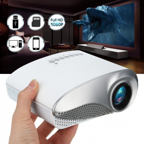 Wanner Tech Mini Home Multimedia LED Projector Silver 2