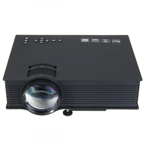 Wanner Tech Portable LED Home Cinema Projector Black