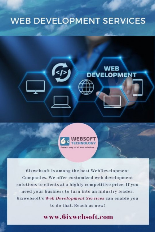 Searching for the top WebDevelopment Company? Then, you have come to the correct spot. We offer top-quality Web Development Services tweaked to suit the requirements of our customers. Reach us today for the most comprehensive Website Development Services in the market!

https://6ixwebsoft.com/web-development/
