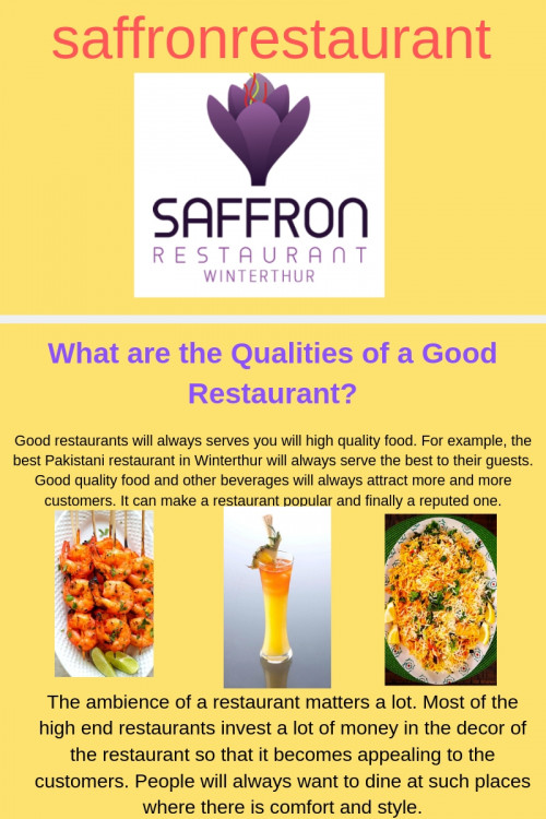 Saffron Restaurant is well known for its delicious Indian food and curry. We provide 70 seats reservation at same time in Winterthur Tõss. Book a table online at https://saffronrestaurant.ch/ for delicious and traditional Indian food.