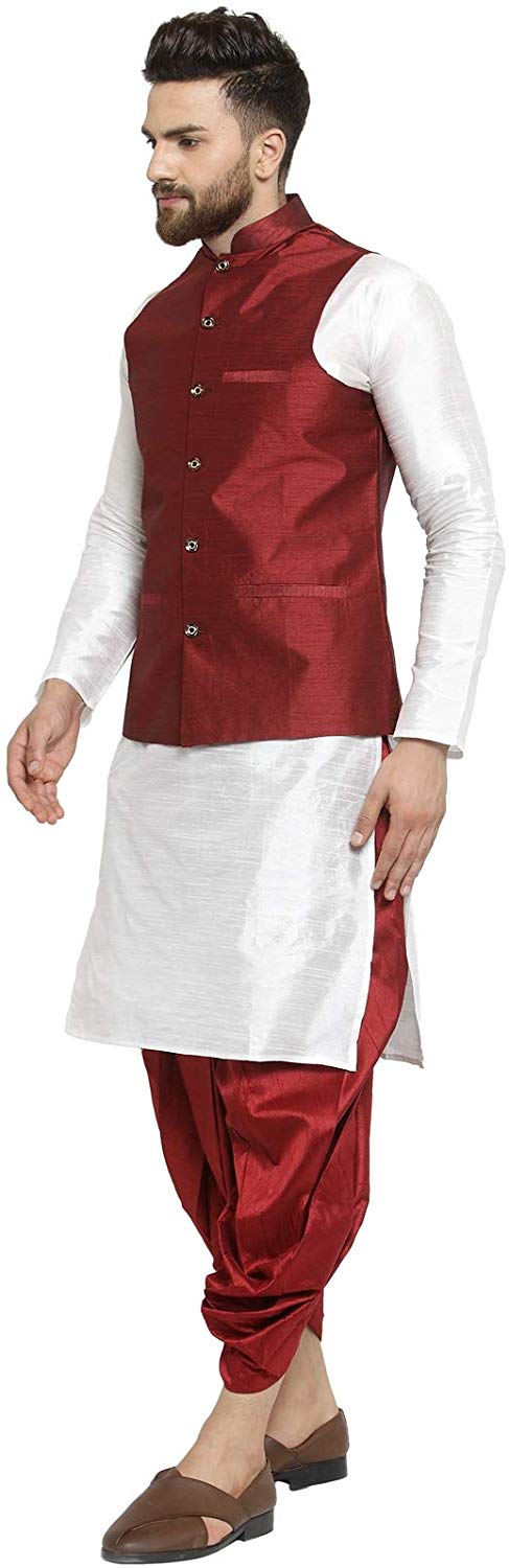 White-kurta-maron-jacket-maron-dhoti-3.jpg