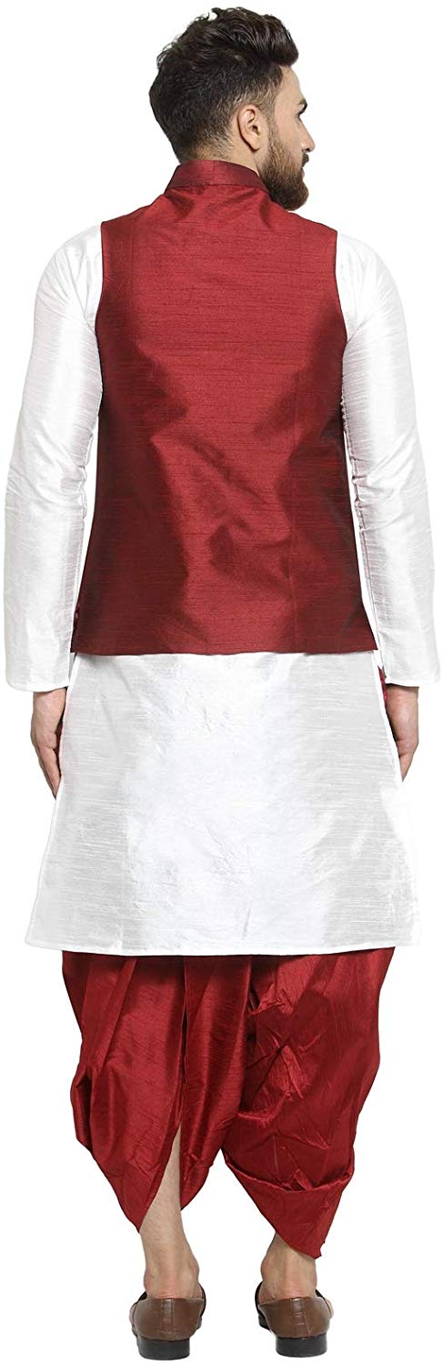White-kurta-maron-jacket-maron-dhoti-4.jpg
