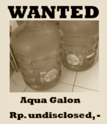 aqua galon wanted