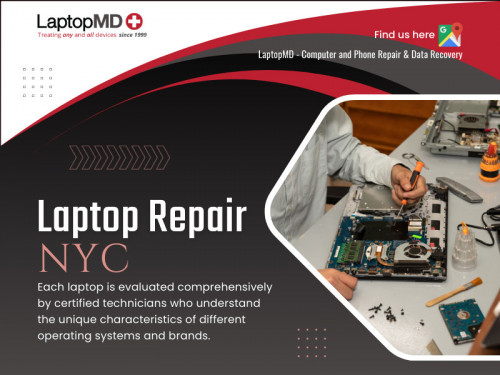 Finding a reliable Laptop repair NYC can add convenience to your busy schedule. Many repair shops are located in central areas, making them easily accessible. 

Official Website: https://www.laptopmd.com/

Laptopmd NYC: https://www.google.com/maps/place/?cid=4005194695306984913

Find Us On Google Map: https://maps.app.goo.gl/dBm6kMq2TuLaoJWr5

Contact: LaptopMD 
Address: 247 W 38th St, room #602 on 6th floor, Manhattan, NY 10018, United States
Phone: +1 212-920-4833

Our Profile: https://gifyu.com/laptopmd
More Images: https://tinyurl.com/2y35cjkx
https://tinyurl.com/2d4wq3fv
https://tinyurl.com/y8caz7md
https://tinyurl.com/2ezm8ucw