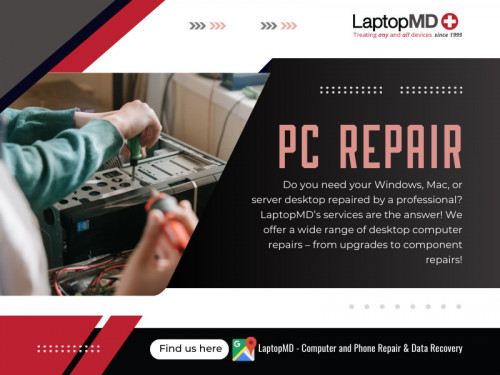 Choosing the right PC repair near me service can save you time, money, and unnecessary stress. With our experienced team, comprehensive services, and customer-centric approach, we are here to help you say goodbye to tech troubles. 

Official Website: https://www.laptopmd.com/

Laptopmd NYC: https://www.google.com/maps/place/?cid=4005194695306984913

Find Us On Google Map: https://maps.app.goo.gl/dBm6kMq2TuLaoJWr5

Contact: LaptopMD 
Address: 247 W 38th St, room #602 on 6th floor, Manhattan, NY 10018, United States
Phone: +1 212-920-4833

Our Profile: https://gifyu.com/laptopmd
More Images: https://tinyurl.com/463k7at9
https://tinyurl.com/2y35cjkx
https://tinyurl.com/2d4wq3fv
https://tinyurl.com/y8caz7md