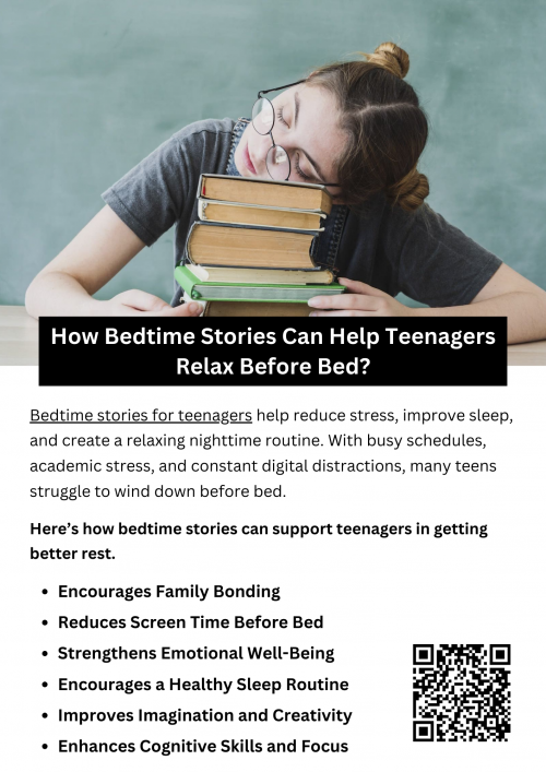 Bedtime stories for teenagers help reduce stress, improve sleep, and create a relaxing nighttime routine. Reading or listening to stories minimizes screen time, eases anxiety, and promotes better rest. Engaging with a good book enhances imagination, emotional well-being, and cognitive skills, making it a simple yet effective way for teens to unwind before bed. To know more visit here https://inflationeducation.net/better-bedtime-stories/