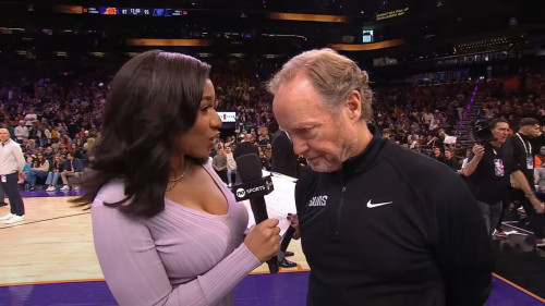 coach bud staring