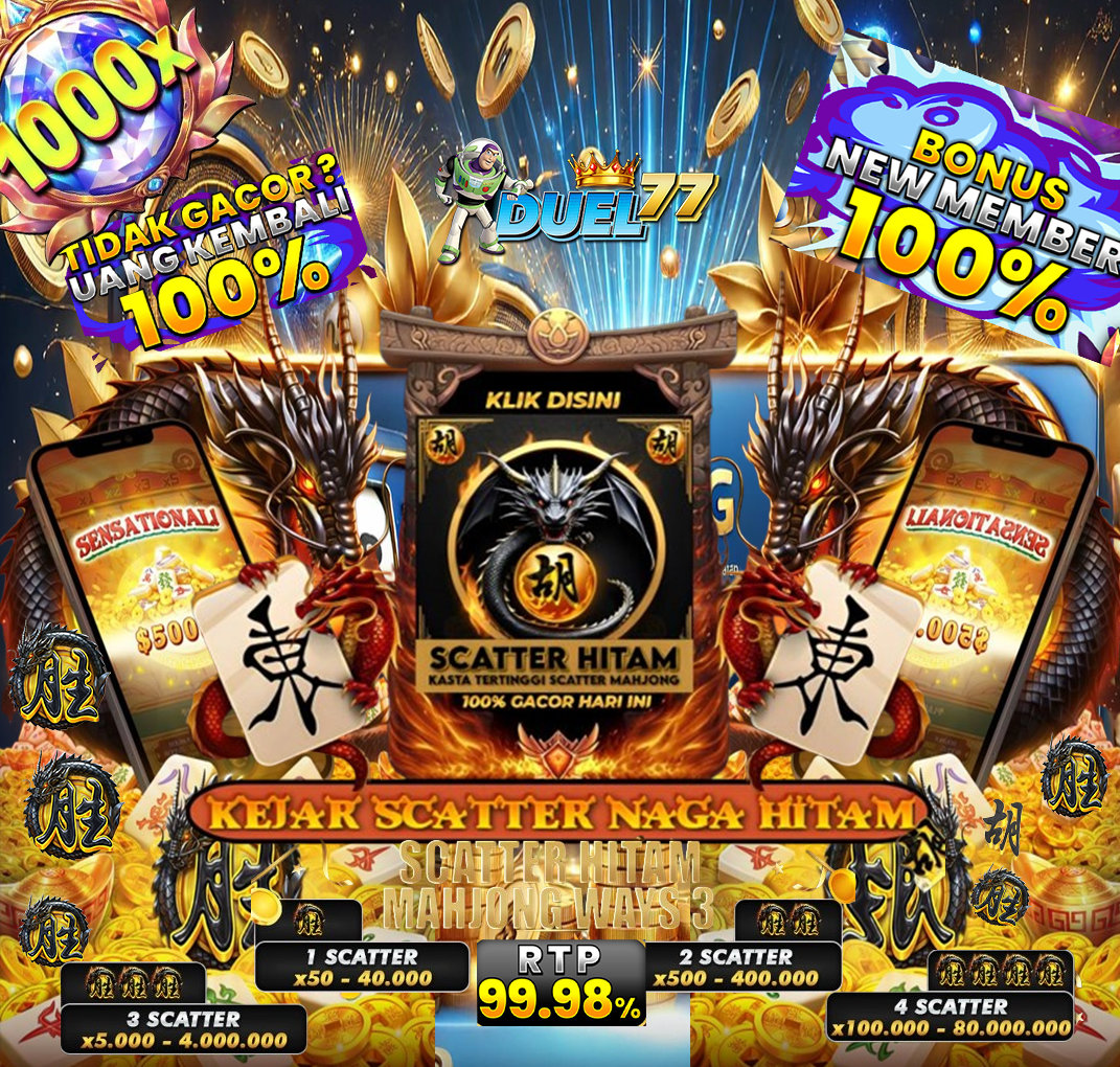 DUEL77 : Situs Slot Online Kakek Zeus Terpercaya Mudah Menang Jephe Besar X1000