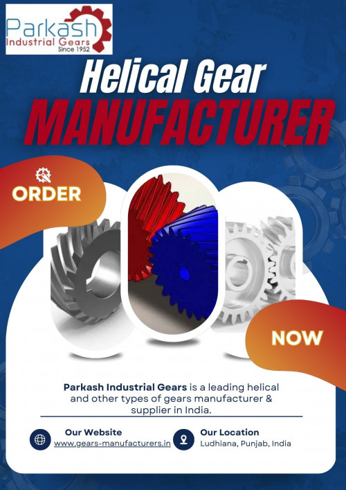 Helical gear manufacturer