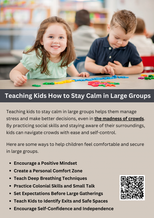 Teaching kids to stay calm in large groups helps them manage stress and make better decisions, even in the madness of crowds. Simple techniques like deep breathing, creating personal space, and knowing what to expect can boost their confidence. By practicing social skills and staying aware of their surroundings, kids can navigate crowds with ease and self-control. To know more visit here https://inflationeducation.net/product/the-madness-of-crowds/