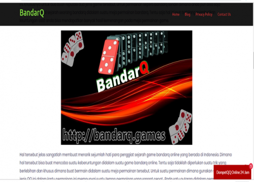 Is moreover the best decision for this area. You don't just fulfill one bandarq online Web gambling club anyway parcels, likewise various littler 

measured 

Web betting foundations. 
#bandarq #bandarqonline #bandarqterpercaya

Web:http://bandarq.games/