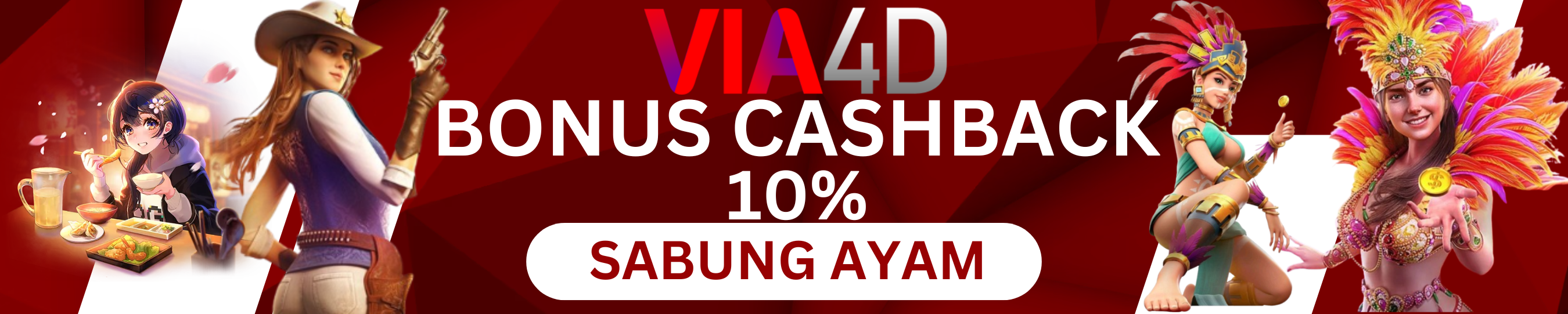 BONUS CASHBACK 10% (SABUNG AYAM)