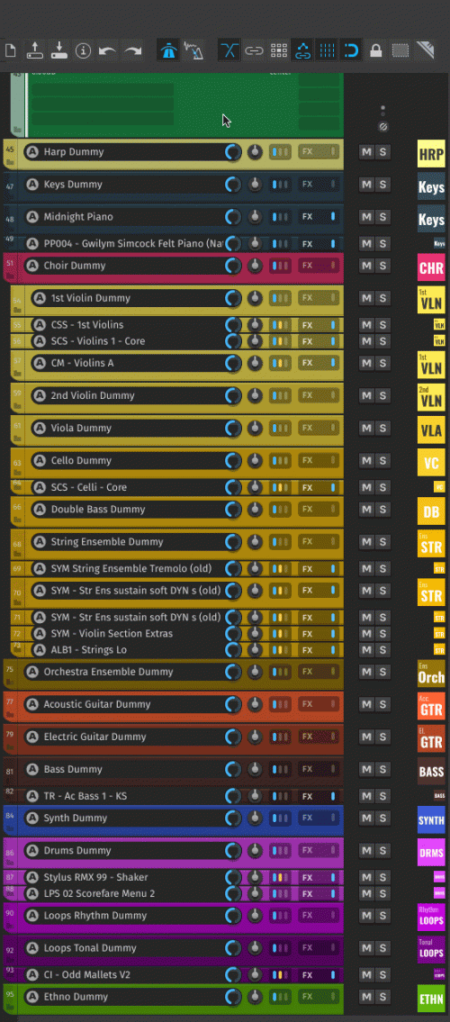 hide show tracks bug