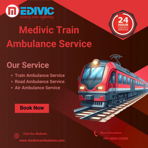 Medivic Medivic Train Ambulance Services in Lucknow helps patients in emergency times