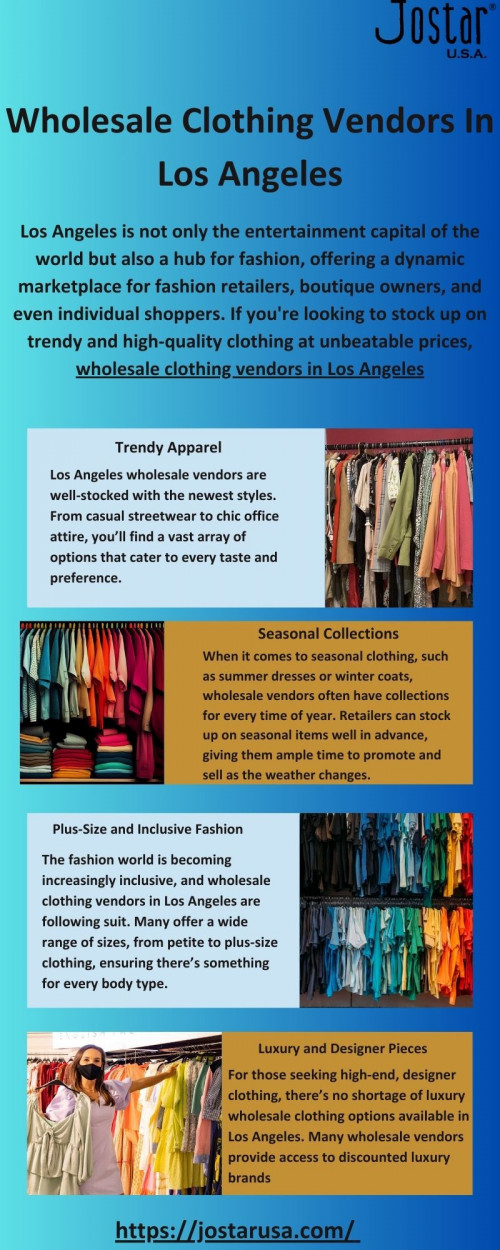 Unlock Amazing Fashion Deals with Wholesale Clothing Vendors Los Angeles