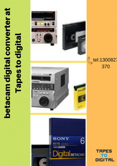 It is best to Betacam digital converter before the video quality is impacted to preserve your content in a format that is much easier to store. While digital Betacam is a dated format, and still used in some broadcast television stations, the original Betacam and Betacam SP formats are no longer used.