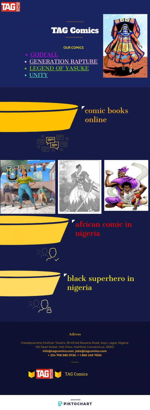 Comic books in Nigeria are good to enhance imagination power and Nigerians are highly interested in African comic characters. Writers also put their creativity according to African comic in Nigeria.https://tagcomics.com/contact-us/