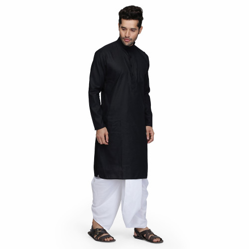 blk dobby white dhoti 2