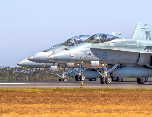 F/A-18 Hornets: Ready for takeoff