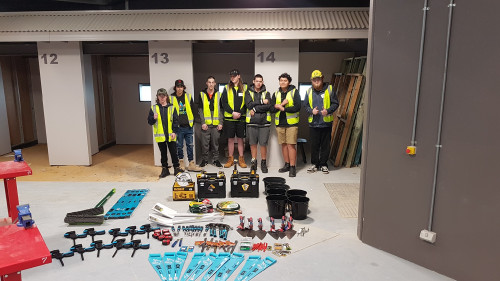 These boys are off to an excellent start in their Certificate II course in Construction which commenced in Mandurah last week. Our Construction Pathways program gives participants an insight into the construction industry. Give us a call on 9376 2800 today.