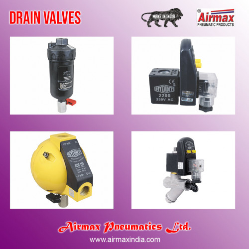 Airmax Pneumatics Ltd well known manufacturer & supplier of Drain Valves in India. They have a good quality product with a long life cycle.
