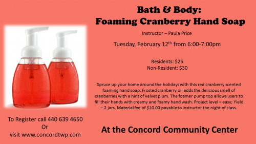 foaming cranberry hand soap