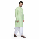 green-dobby-white-dhoti-2