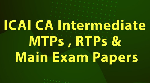 If you are searching for CA intermediate mock test papers 2021 then you are on the right place here you will get CA intermediate mock test papers, Revision test papers, Main exam question papers etc. For more details visit @ https://mccjpr.com/icai-intermediate-papers/