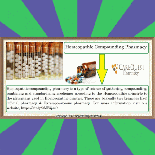 Homeopathic compounding pharmacy is a type of science of gathering, compounding, combining and standardizing medicines according to the Homoeopathic principle to the physicians used in Homoeopathic practice.
https://www.carequestpharmacy.com/homeopathy-compounding-pharmacy/