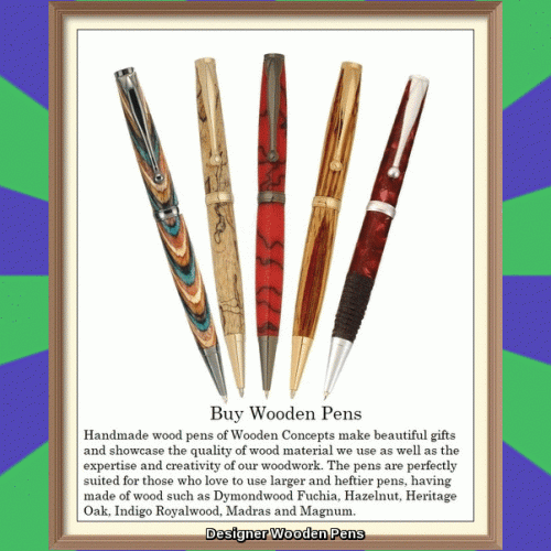 Handmade wood pens of Wooden Concepts make beautiful gifts and showcase the quality of wood material we use as well as the expertise and creativity of our woodwork. For more information visit our website,https://www.woodenconcepts.com/