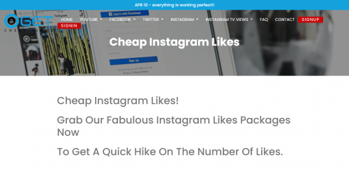 Cheap instant Instagram Likes ~ We provide 100% real people cheapest and Real people Instagram Likes, Followers, Comments, Views - Provide Guarantee services Only.

Read more:- https://www.getcheapviews.com/instagram-category/cheap-instagram-likes/

Get Cheap Views Provides The Best Quality Of All Social Media Services At Cheap Price.To most of the entrepreneurs, social media is the “future big thing,” a non-permanent type yet powerful platform that must be taken advantage of while it’s on the trend. Because it came up so quickly, social media has developed its own reputation with some of the people for being favorite as a marketing interest, and therefore, a profitable one.

#cheapinstagramlikes #buycheapinstagramlikes #buyinstagramlikescheap #cheapinstagramviews #buycheapinstagramviews #buyinstagramviewscheap #cheapinstagramreelviews #buycheapyoutubeviews #buyyoutubeviewscheap #buyinstagramfollowerscheap #cheapyoutubeviews #buyinstantinstagramlikes #buyinstagramlike #cheapfacebookviews #buyfacebookviews