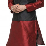 maroon-kurta-blk-jacket-blk-dhoti-3