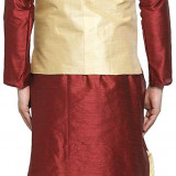 maroon-kurta-gold-jacket-gold-dhoti-4