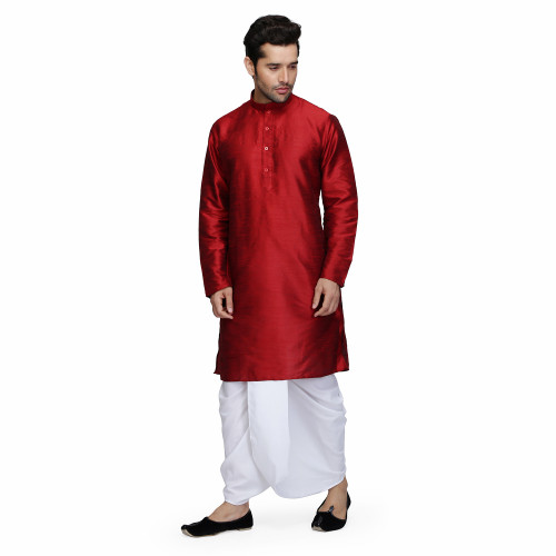 maroon-silk-kurta-cotton-dhoti-3.jpg