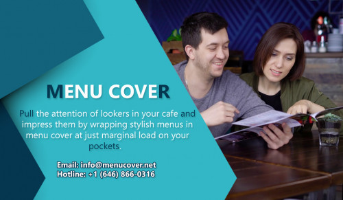 Pull the attention of lookers in your cafe and impress them by wrapping stylish menus in menu cover at just marginal load on your pockets.


http://bit.ly/2VHZwAg