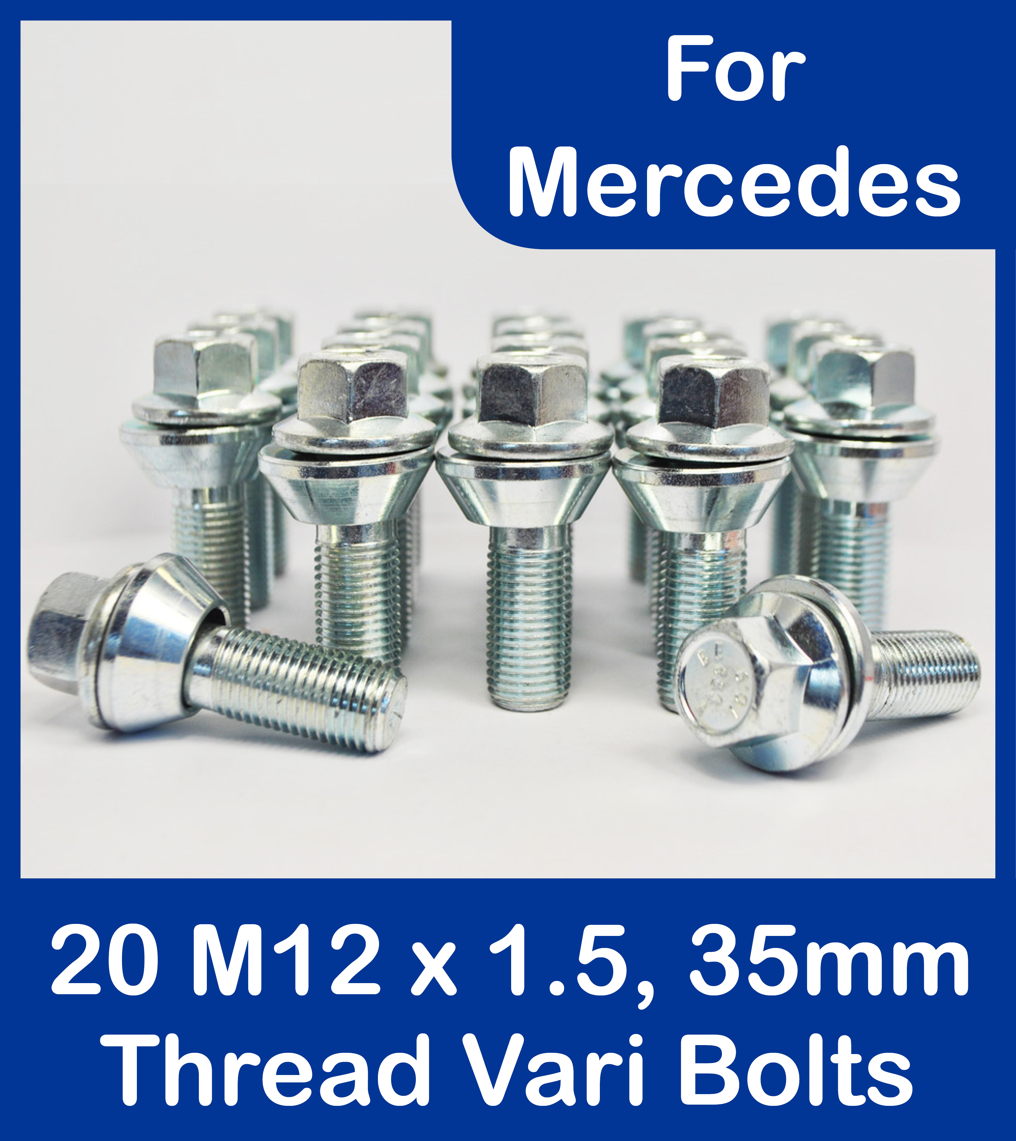 Wheel Vari Bolts M12 X 1 5 Wobbly Wobble Bolt Variable Pcd Mercedes 35mm Ebay