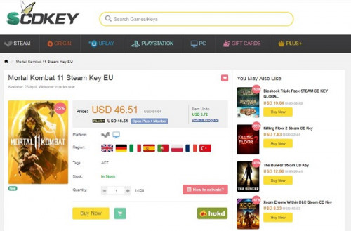 The best place to buy Mortal Kombat 11 Steam Key EU - www.scdkey.com, we can provide you Official and Legit new mortal kombat 11 key with instant delivery. Come and Enjoy!
Visit us:-https://www.scdkey.com/mortal-kombat-11-steam-key-eu_3048-20.html