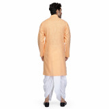 orange-dobby-white-dhoti-4