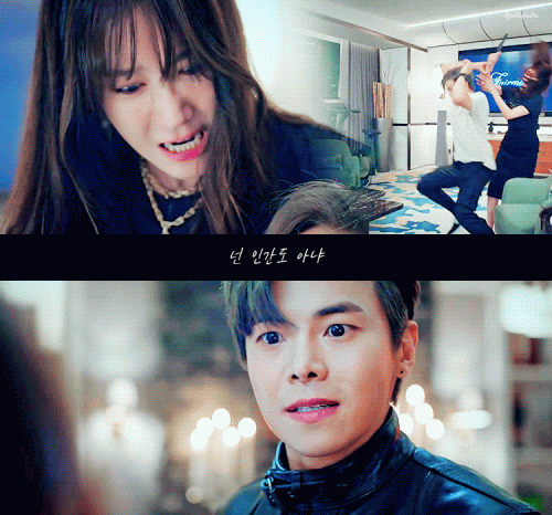 -그 어린것 목숨받고 살아났으면 사람답게 살았어야지! 넌 인간도 아냐!!!
-수련씨는 그걸 알면서도 당신을 끝까지 보호해주려고 했어
근데 그런 사람한테 니가 그딴 짓을 해? 넌 인간도 아냐

#펜트하우스 시즌1 e14 + e21 #심수련 #로건리