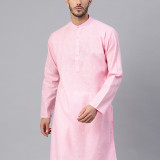 pink-dobby-kurta-1