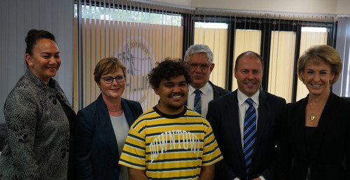 A few weeks ago, our Midland branch was visited by a number members of parliament. As part of the visit to local businesses in the electorate, our staff were thrilled to receive the visit and give insight into the fantastic work they do on a daily basis. Pictured here, one of our Transition to Work participants who had the great luck of celebrating his new start with members of parliament.