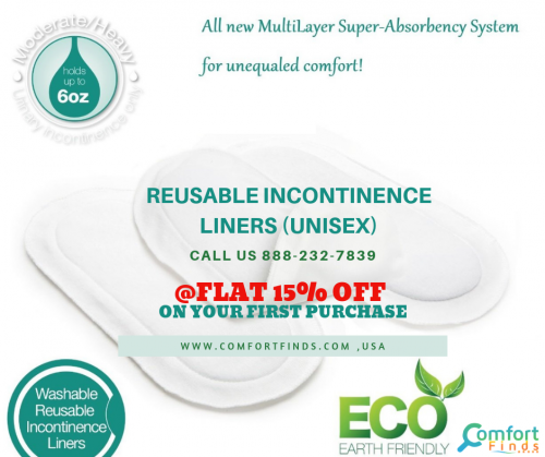 REUSABLE INCONTINENCE LINERS (UNISEX) - Ultra Soft and feel as your everyday comfortable liners.
@FLAT 15% OFF ON YOUR FIRST PURCHASE
 BUY NOW - http://bit.ly/2XBNcqb
#reusableincontinencelinersunisex  
#collections #products #comfortfinds
