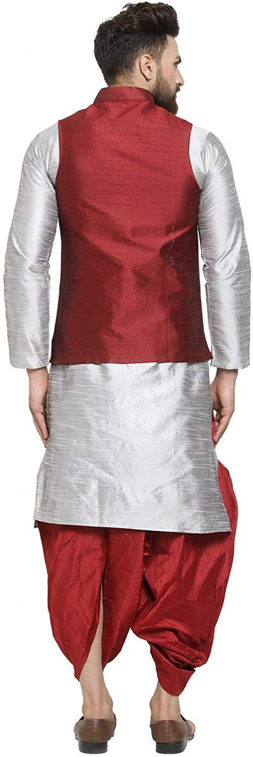 silver-kurta-maron-jacket-maron-dhoti-4.jpg