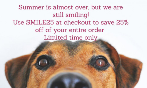 Let your pup smile!  Shop Bloomingtails Dog Boutique for the coolest jackets, funkiest hats and most fantastic toys! And Use Code "SMILE25" & get 25% Off.  Hurry Up!! Offer valid for limited period of time.
https://www.bloomingtailsdogboutique.com/
