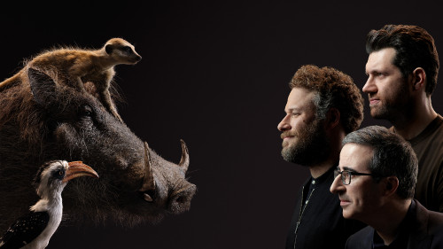 THE LION KING - (Top to Bottom) Timon and Billy Eichner, Pumbaa and Seth Rogen and Zazu and John Oli