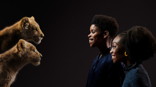THE LION KING - (Top to Bottom) Simba and JD McCrary and Nala and Shahadi Wright Joseph. Photo by Kw